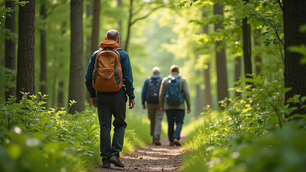 Redakcijos komanda darbo žygyje per Lietuvos nacionalinį parką, tyrinėjant taką